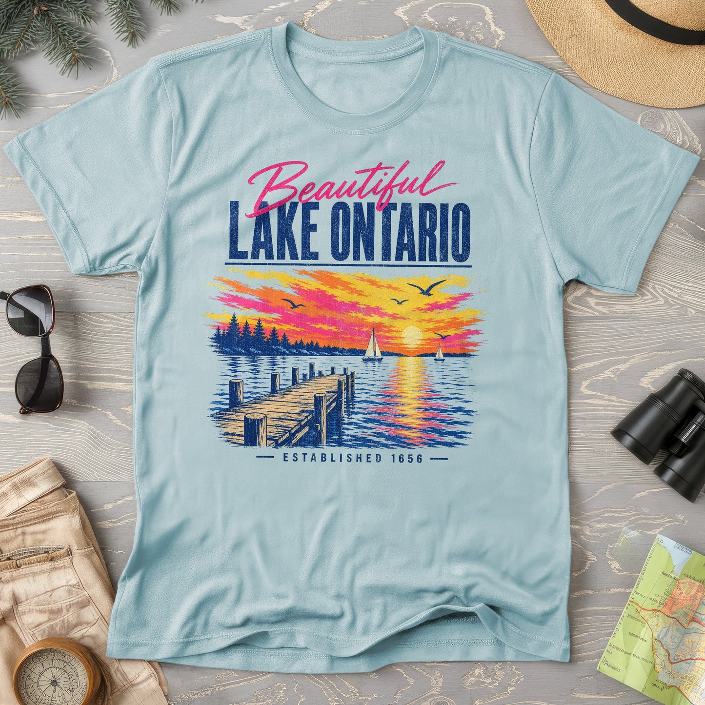Lake Ontario Color Burst T-Shirt