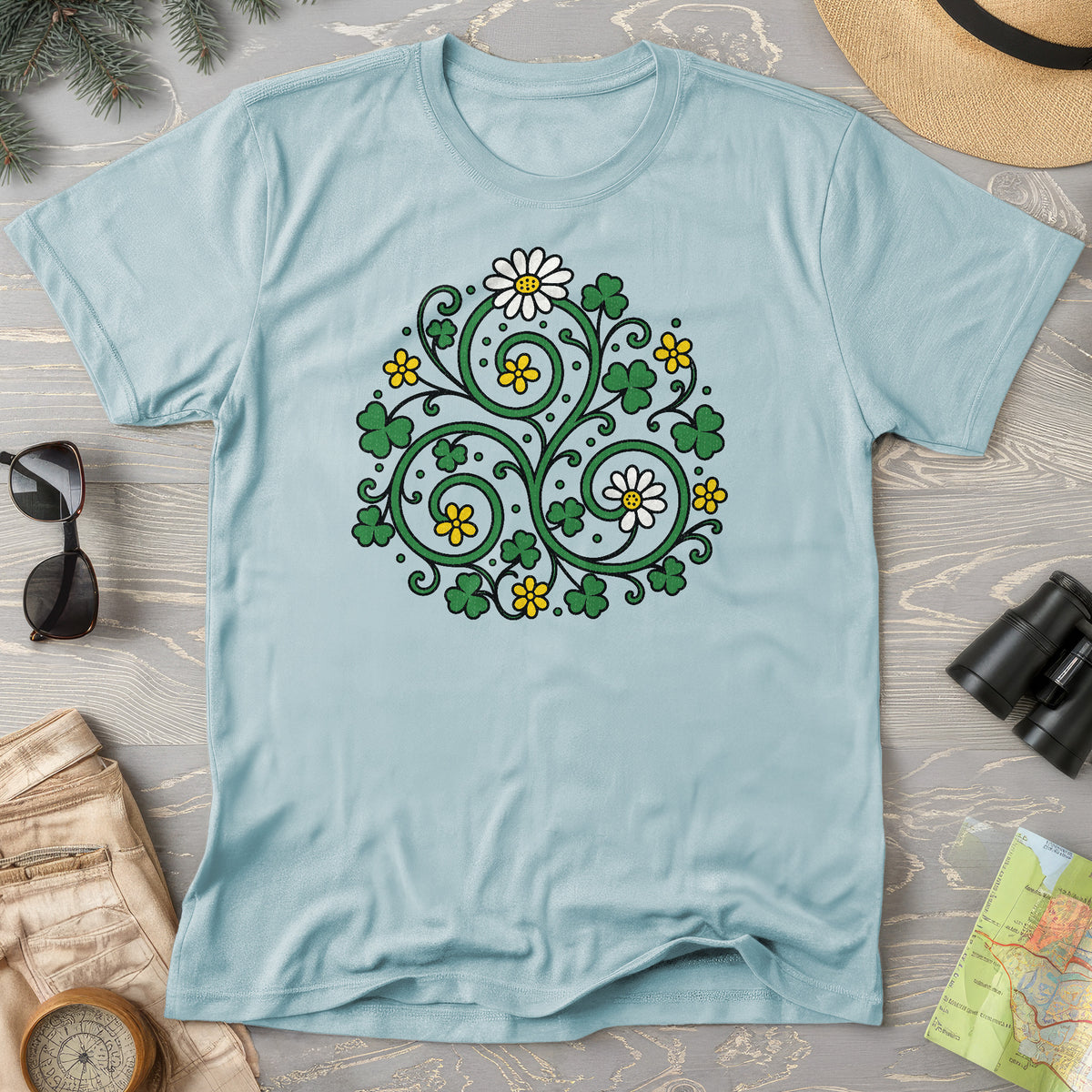 Celtic Shamrock Triskele T-Shirt