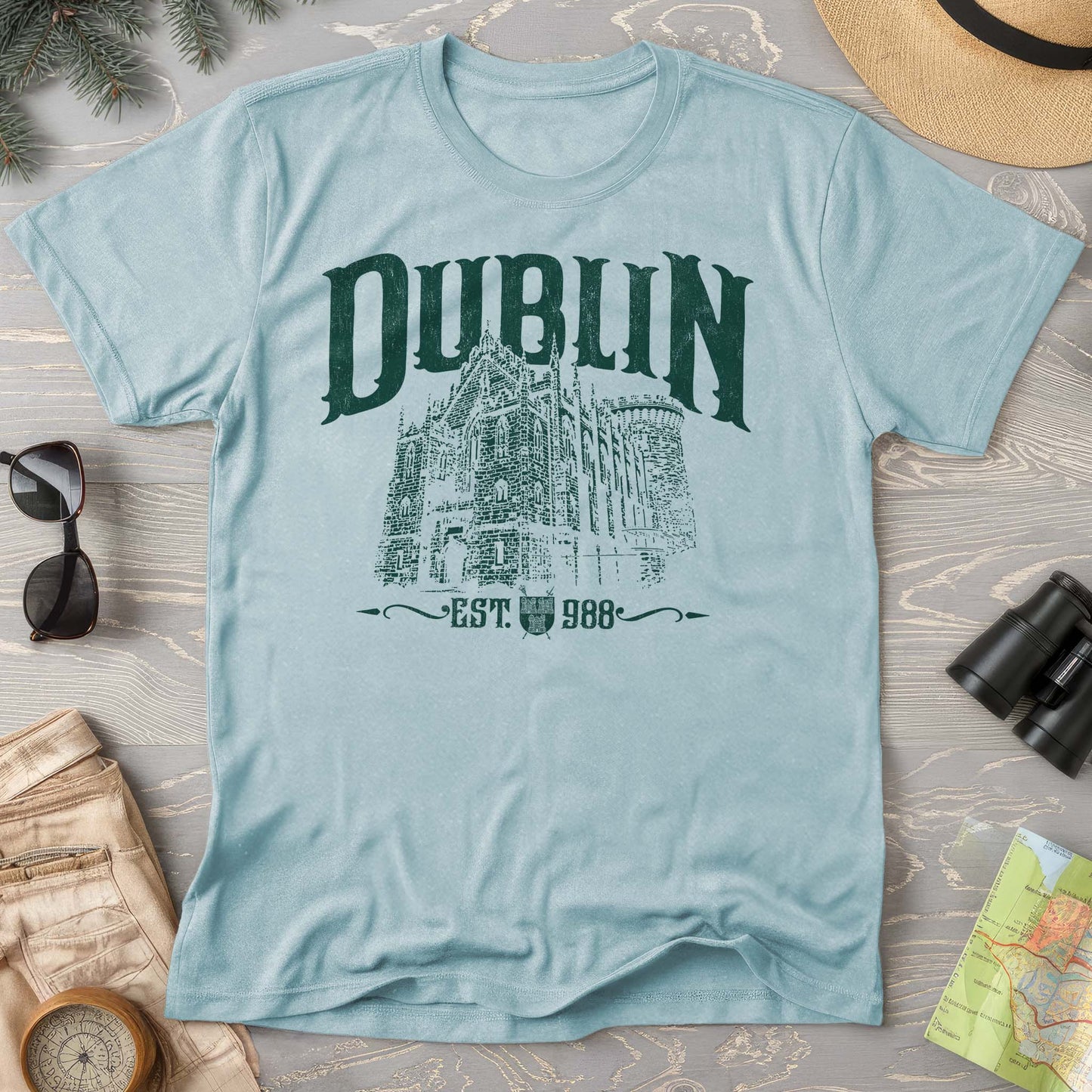 Dublin Ireland Castle Comfort Colors T-Shirt