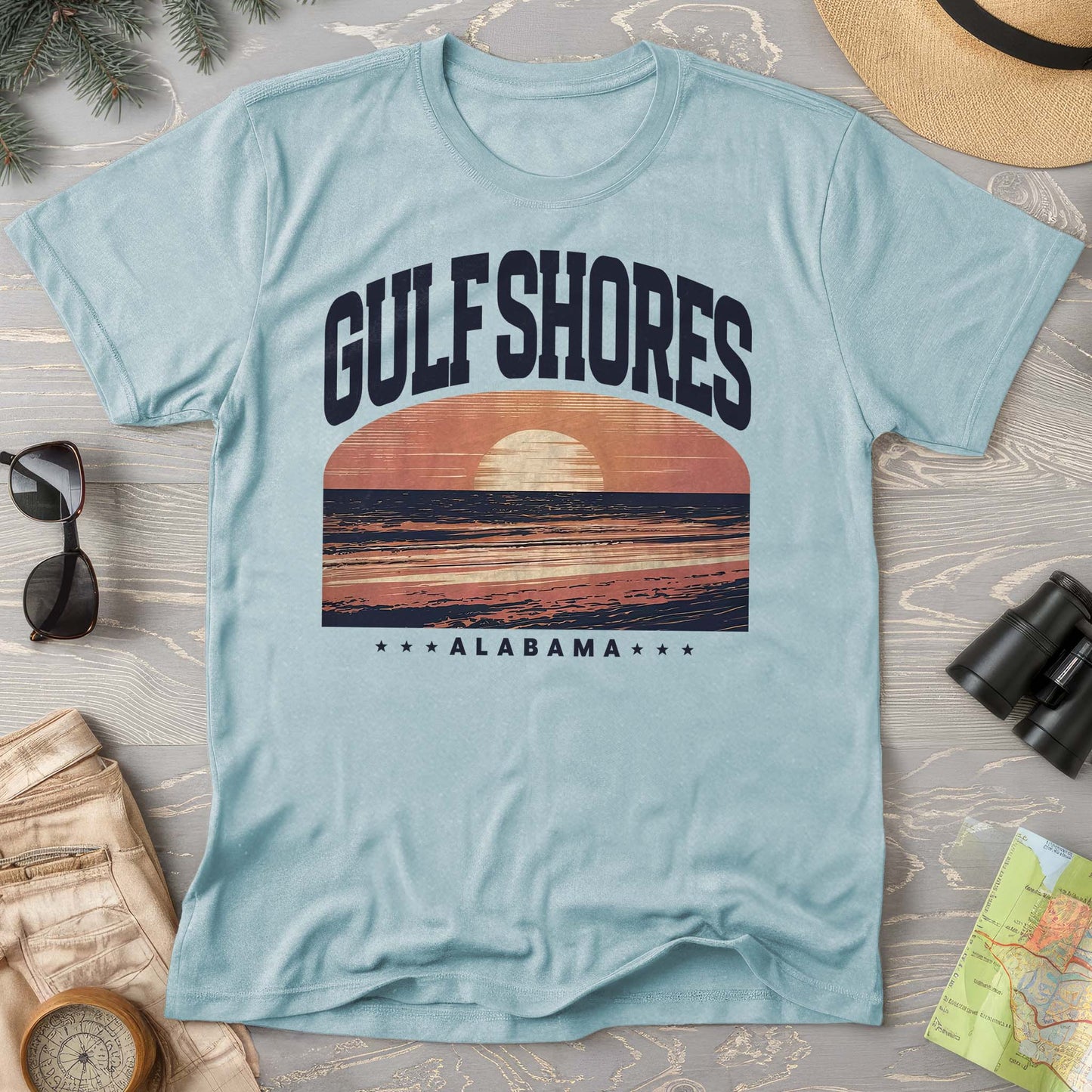 Gulf Shores Alabama "Varsity" Comfort Colors Shirt