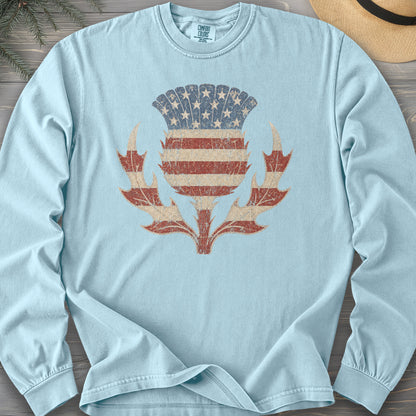 Vintage Flag Thistle Long Sleeve Shirt