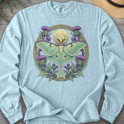 Thistle Luna Moth Long Sleeve Shirt