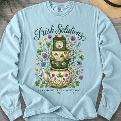 Irish Solutions Tea Cups Long Sleeve Shirt