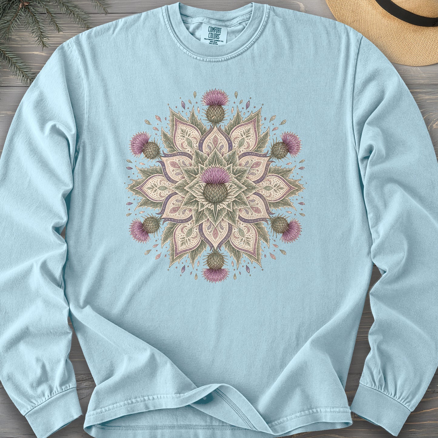 Thistle Mandala Long Sleeve Shirt