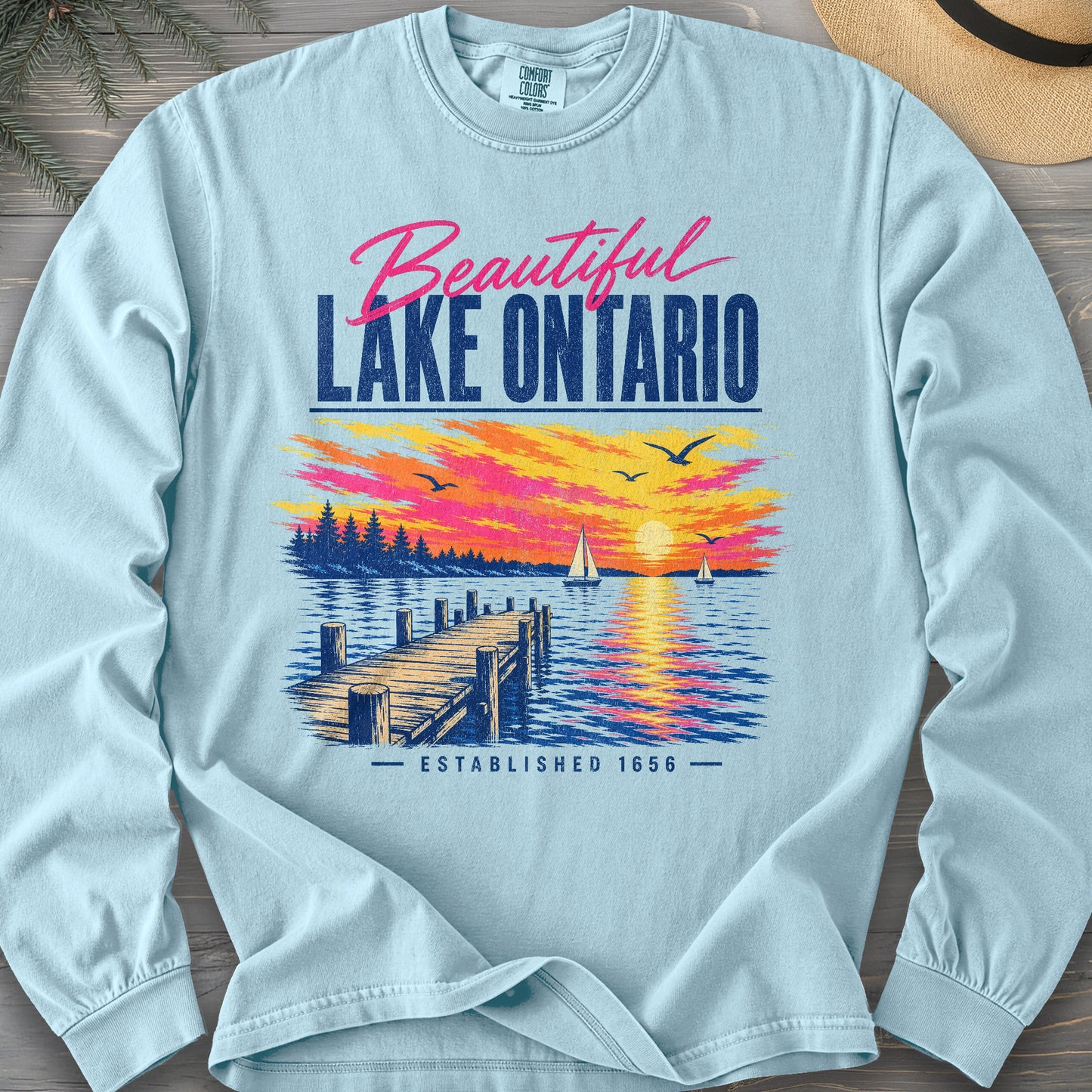 Lake Ontario Color Burst Long Sleeve Shirt