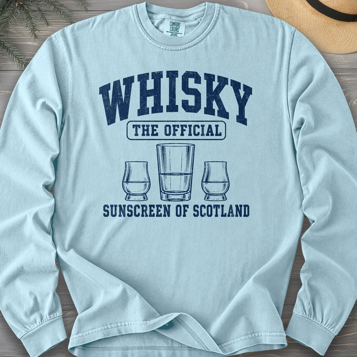 Whisky Scottish Sunscreen Comfort Colors 6014 Long Sleeve