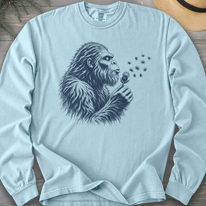 Bigfoot Blowing Thistle Comfort Colors 6014 Long Sleeve