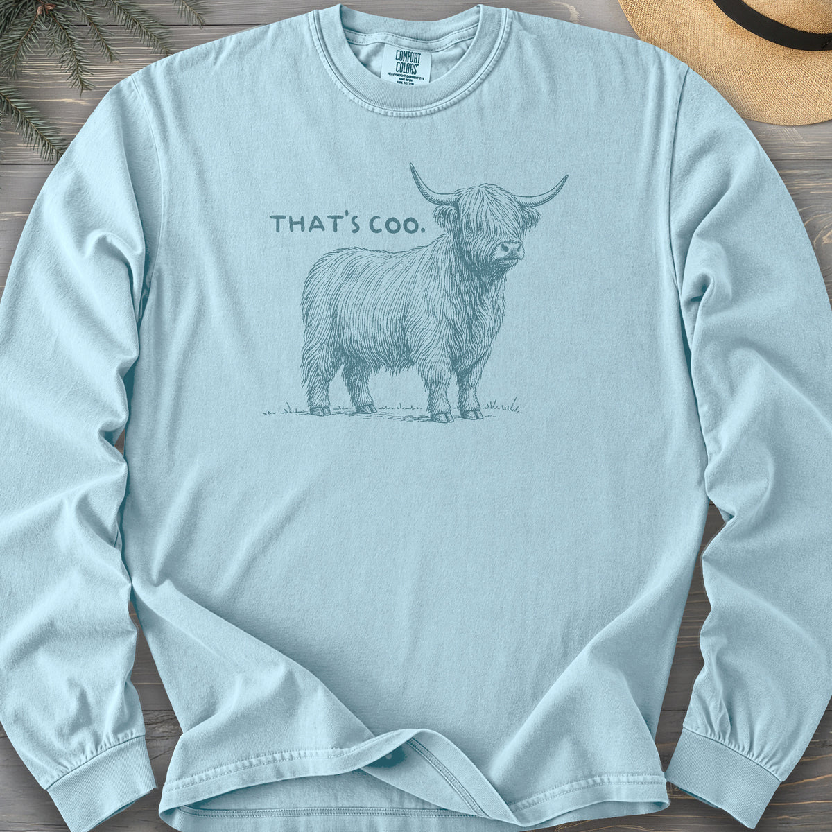 That's Coo Sketch Comfort Colors 6014 Long Sleeve