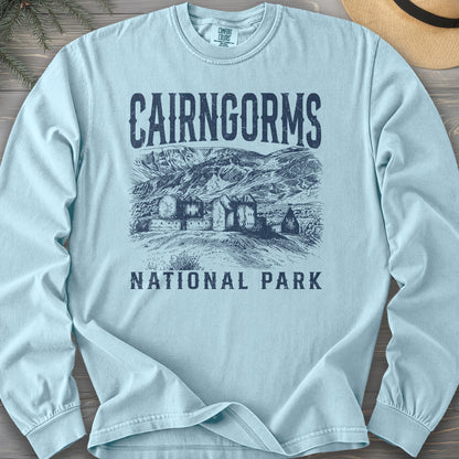 Cairngorms National Park Sketch Comfort Colors 6014 Long Sleeve