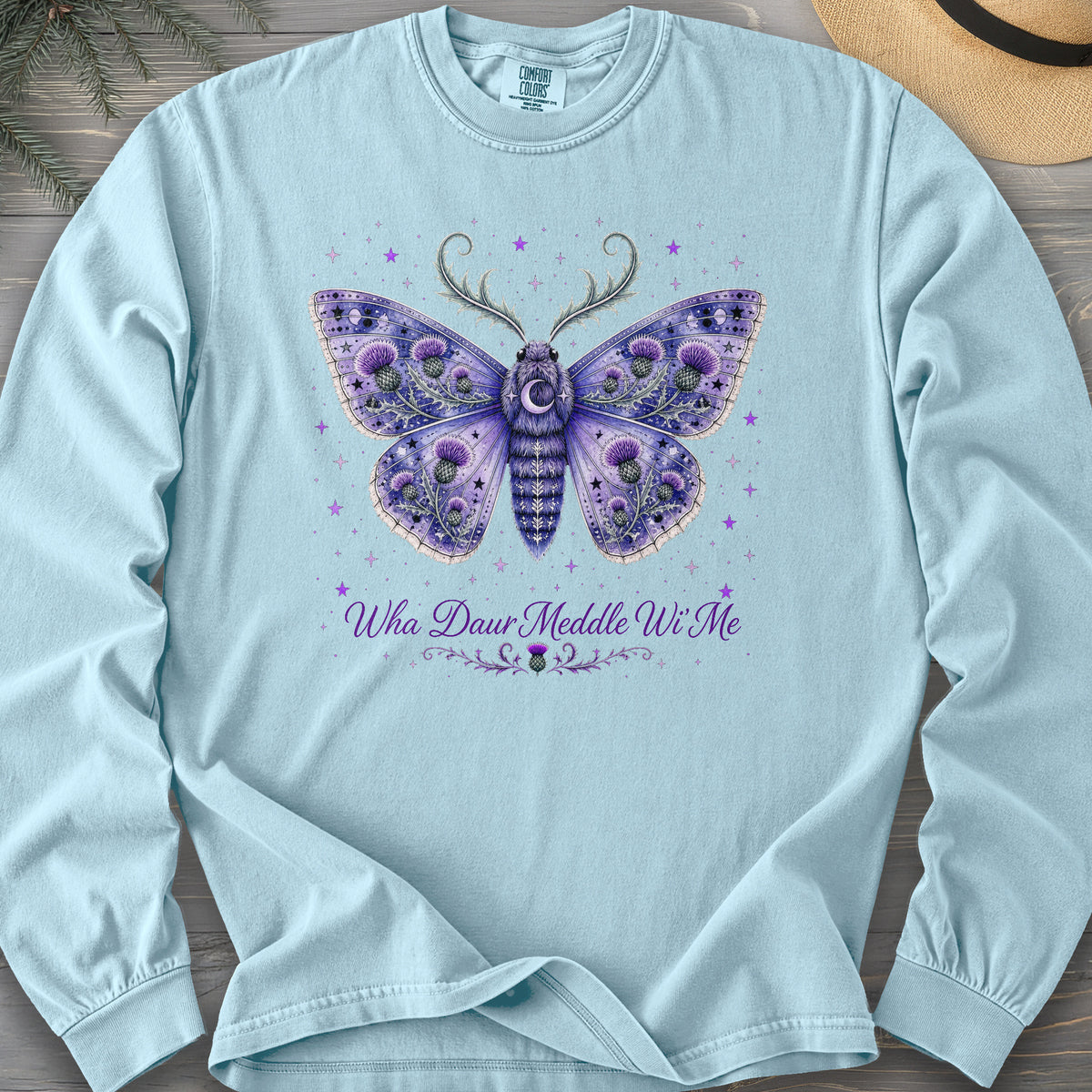 Wha Daur Meddle Wi' Me Comfort Colors 6014 Long Sleeve