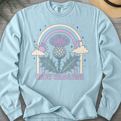 Wild & Free Thistle Comfort Colors 6014 Long Sleeve