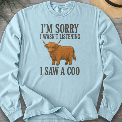 I Saw A Coo Comfort Colors 6014 Long Sleeve