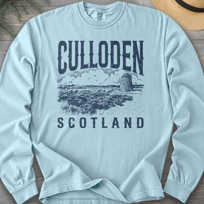 Culloden Scotland Sketch Comfort Colors 6014 Long Sleeve