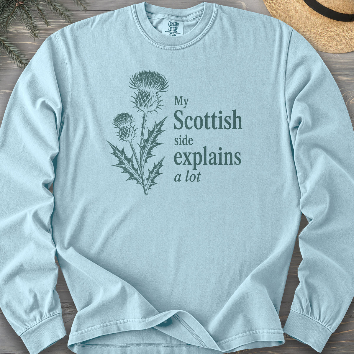 My Scottish Side Comfort Colors 6014 Long Sleeve