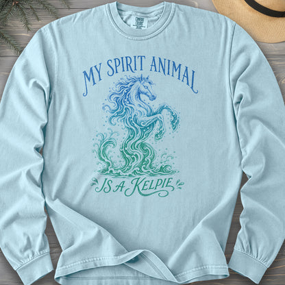 Spirit Animal Kelpie Comfort Colors 6014 Long Sleeve