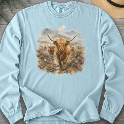Watercolor Coos Comfort Colors 6014 Long Sleeve