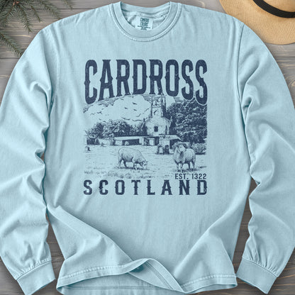 Cardross Scotland Sketch Comfort Colors 6014 Long Sleeve