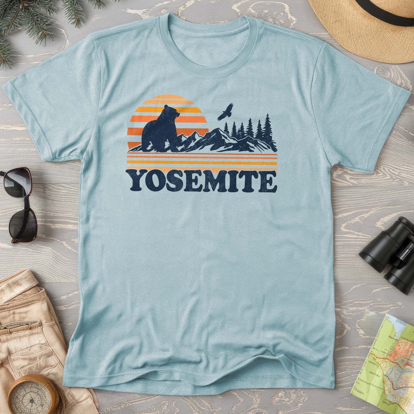 Yosemite Retro Sunset Comfort Colors T-Shirt