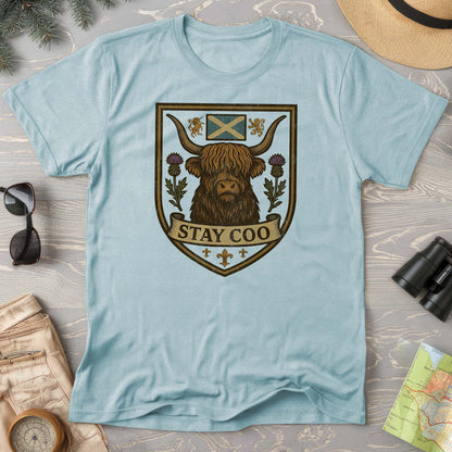 Highland Cow "Scottish Heraldry" Comfort Colors T-Shirt