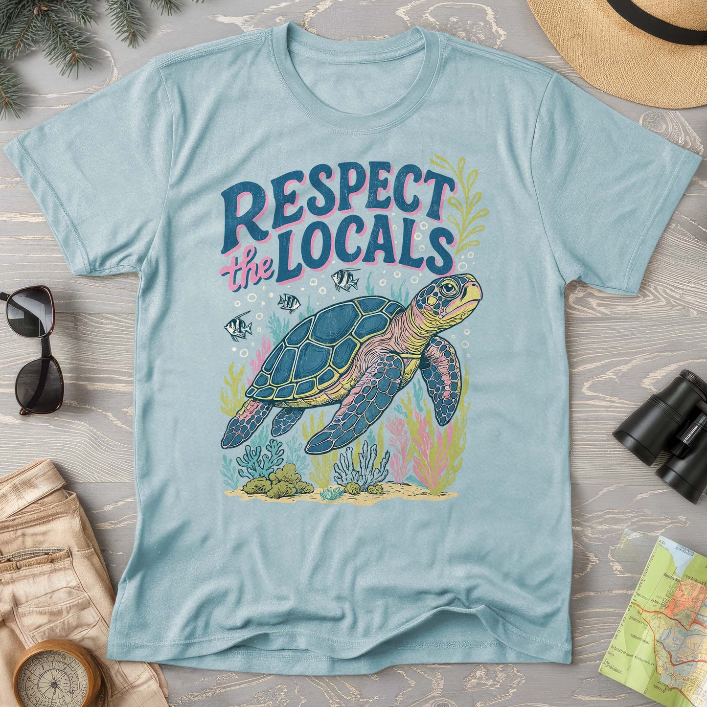 Respect the Locals "Sea Turtle" Comfort Colors T-Shirt