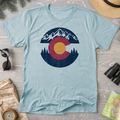 Colorado Badge Textured Comfort Colors T-Shirt