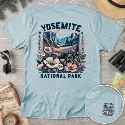 Yosemite National Park "Wildflower" Front/Back Print Comfort Colors T-Shirt