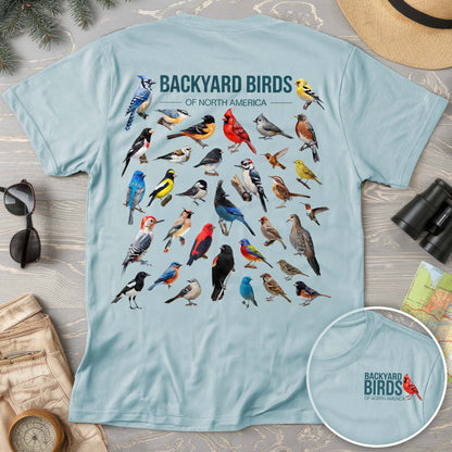 Backyard Birds Front/Back Print Comfort Colors T-Shirt