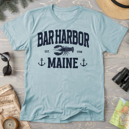 Bar Harbor Maine "Nautical Lobster" Comfort Colors T-Shirt