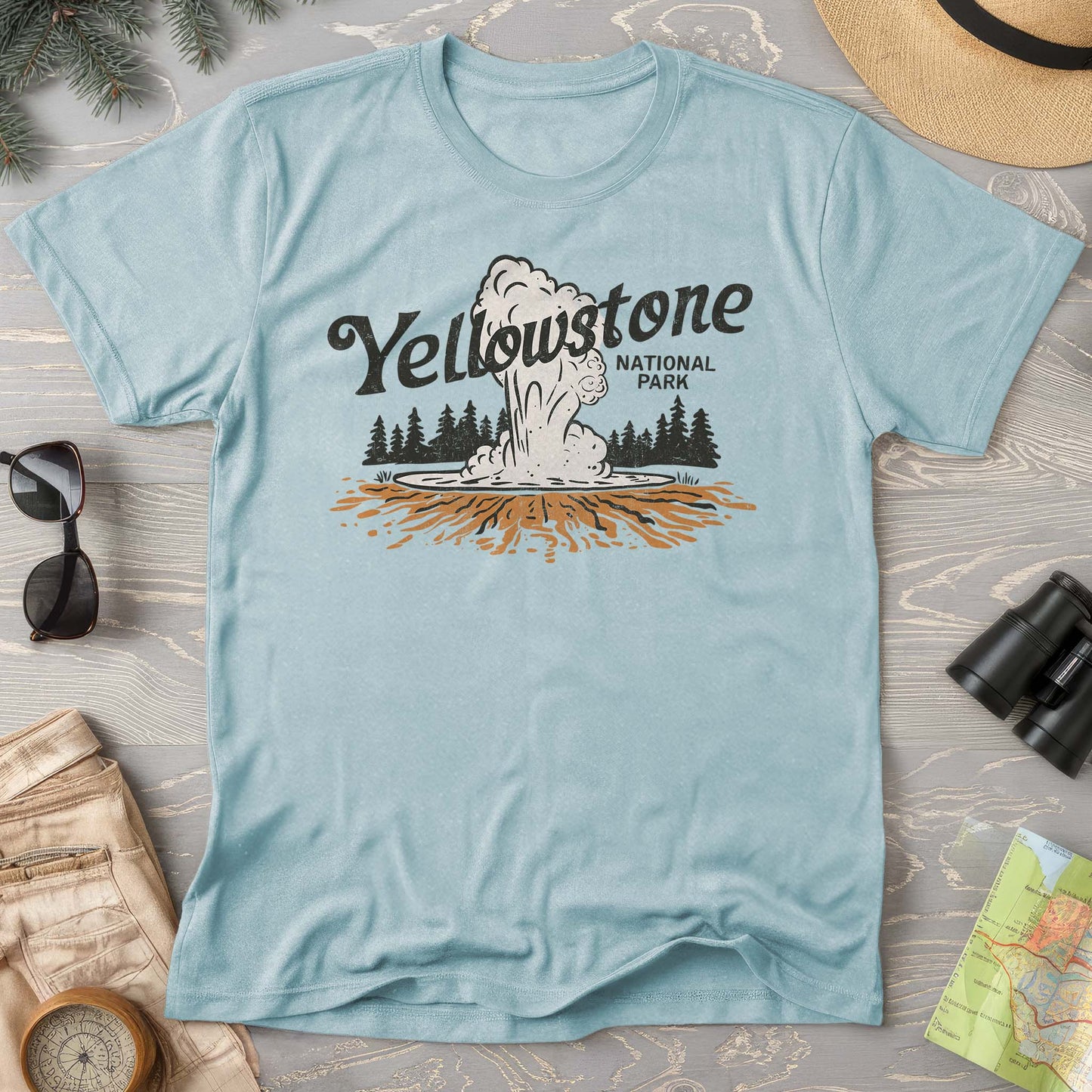 Yellowstone National Park "Old Faithful" Comfort Colors T-Shirt