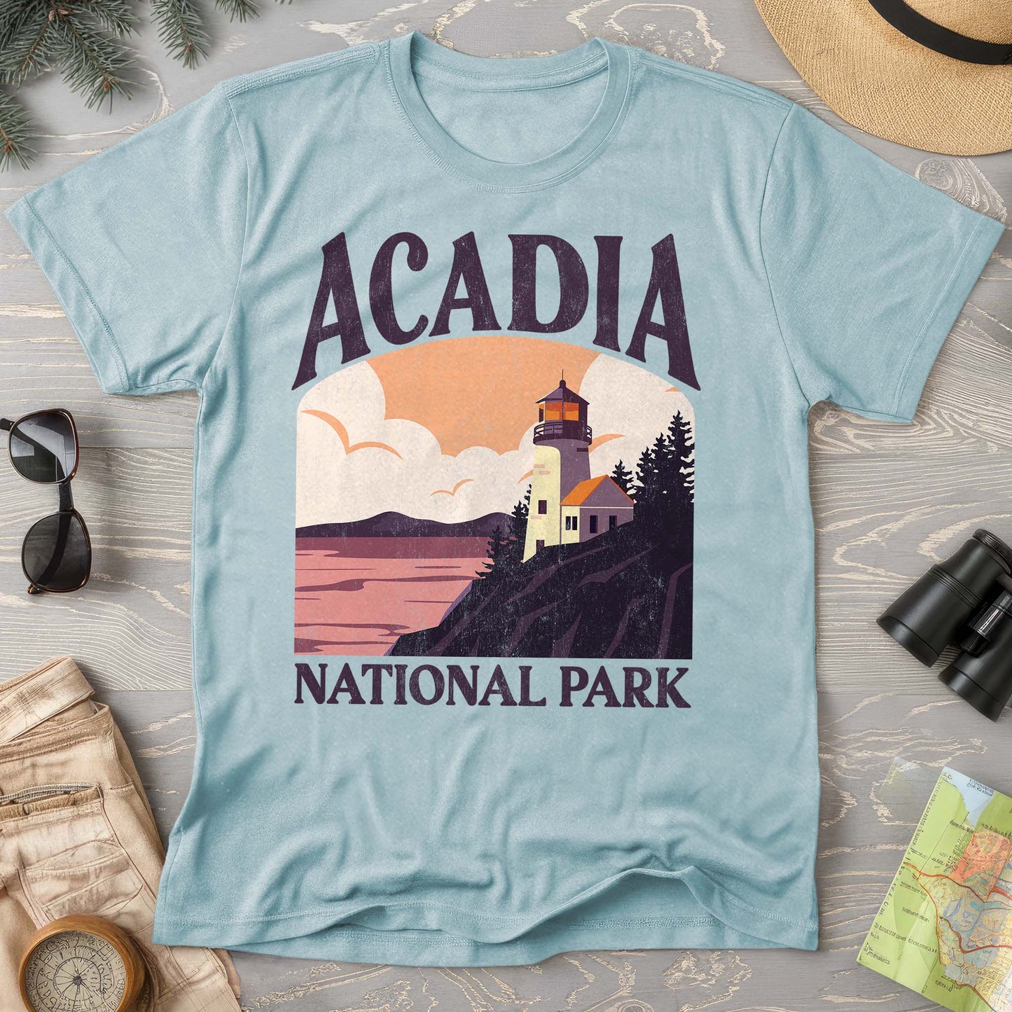 Acadia National Park "Big and Bold" Comfort Colors T-Shirt