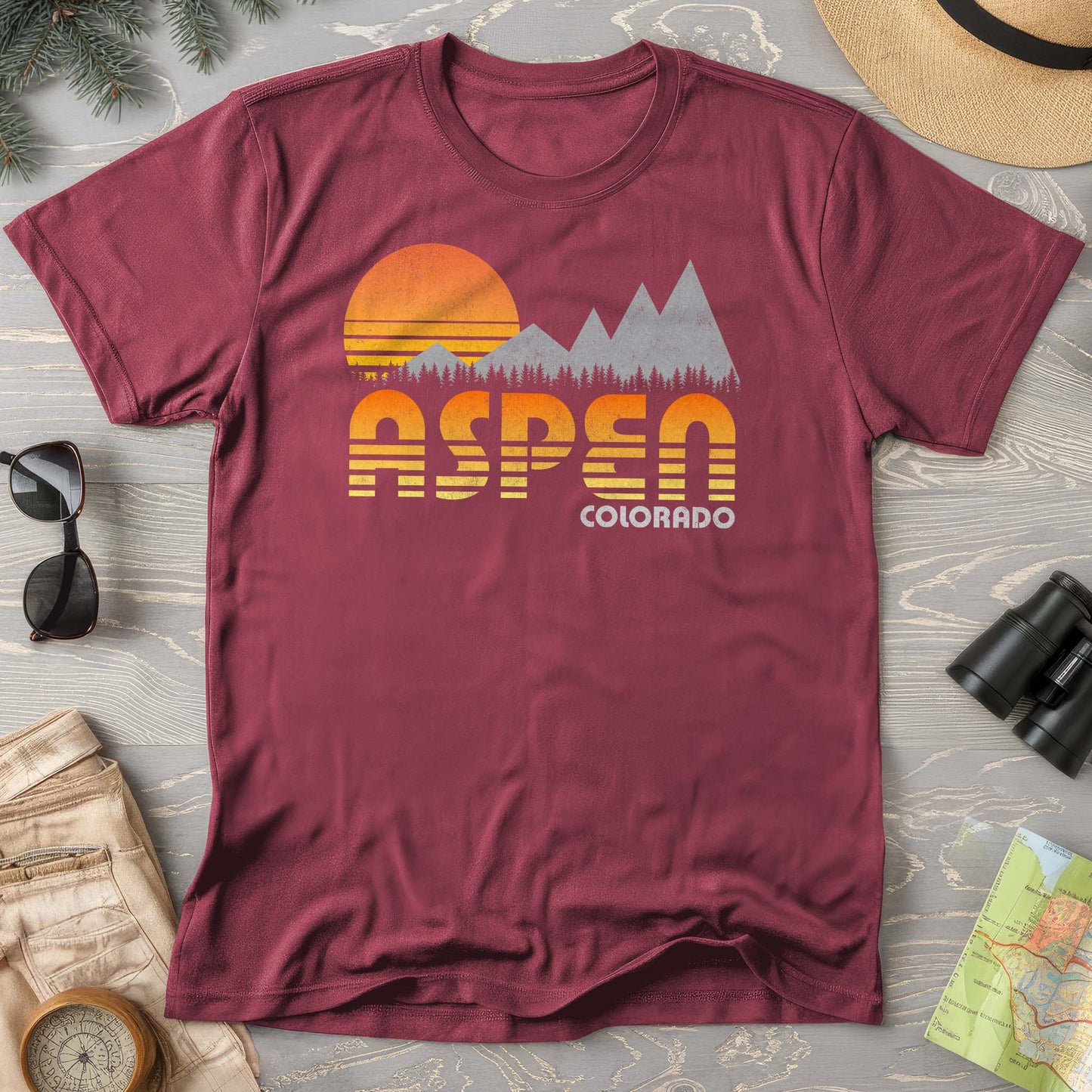 Aspen "80's Retro" Comfort Colors T-Shirt