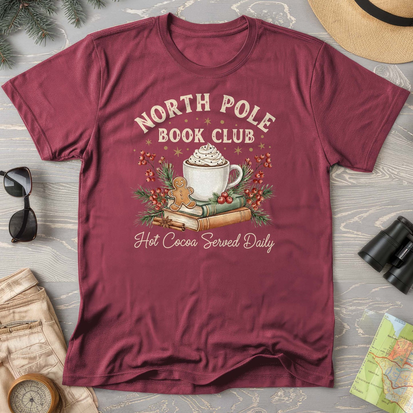 North Pole Book Club Comfort Colors T-shirt