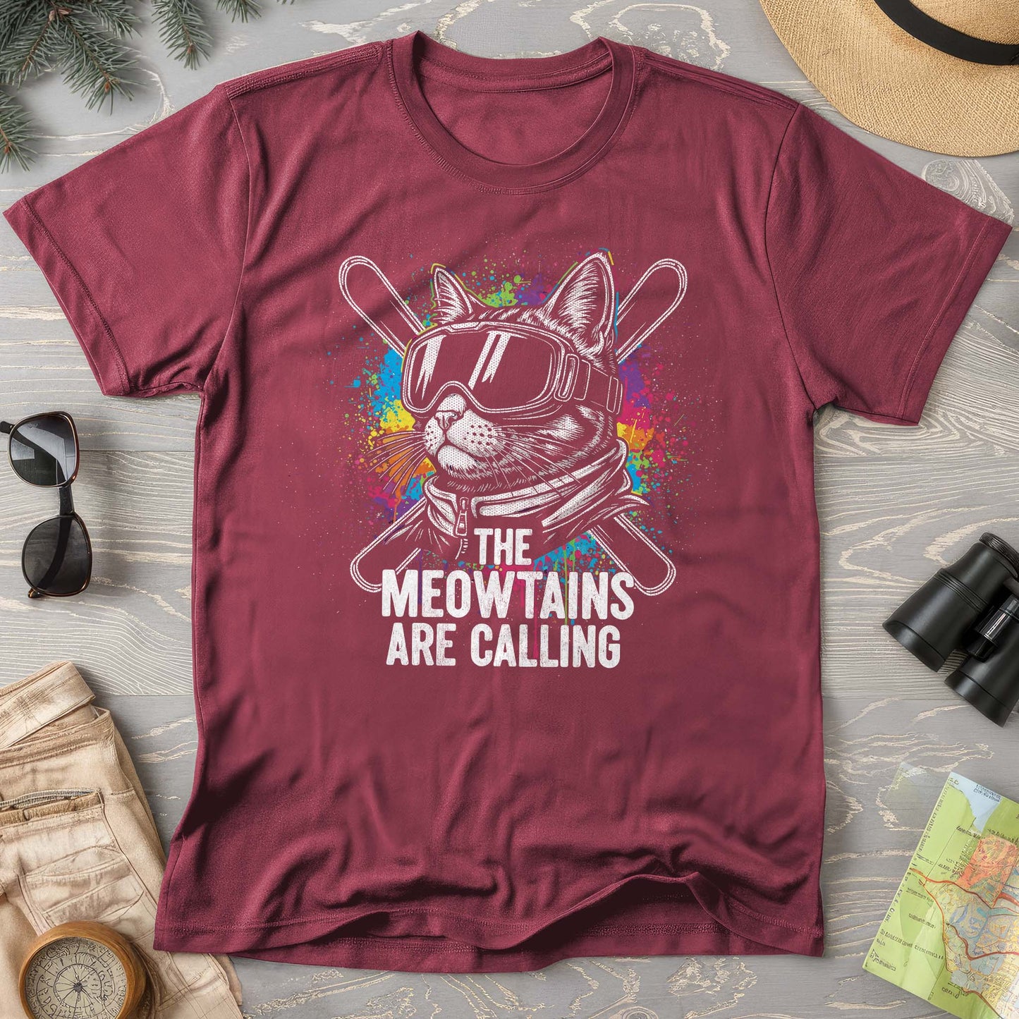 The Meowtains are Calling Comfort Colors T-shirt
