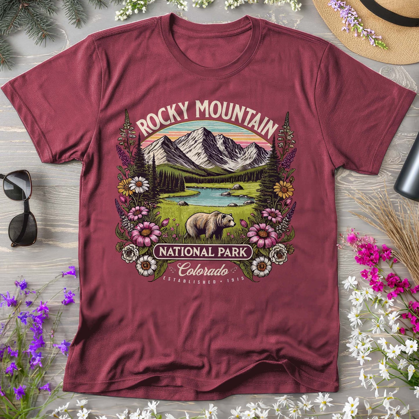 Rocky Mountain National Park "Wildflower" Comfort Colors T-Shirt