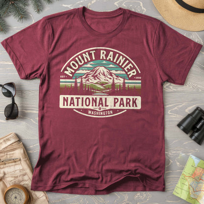 Mount Rainier National Park "Vintage Badge" T-Shirt