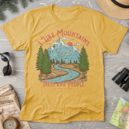 Funny Outdoor Mountain Shirt "In that Order" Comfort Colors T-Shirt