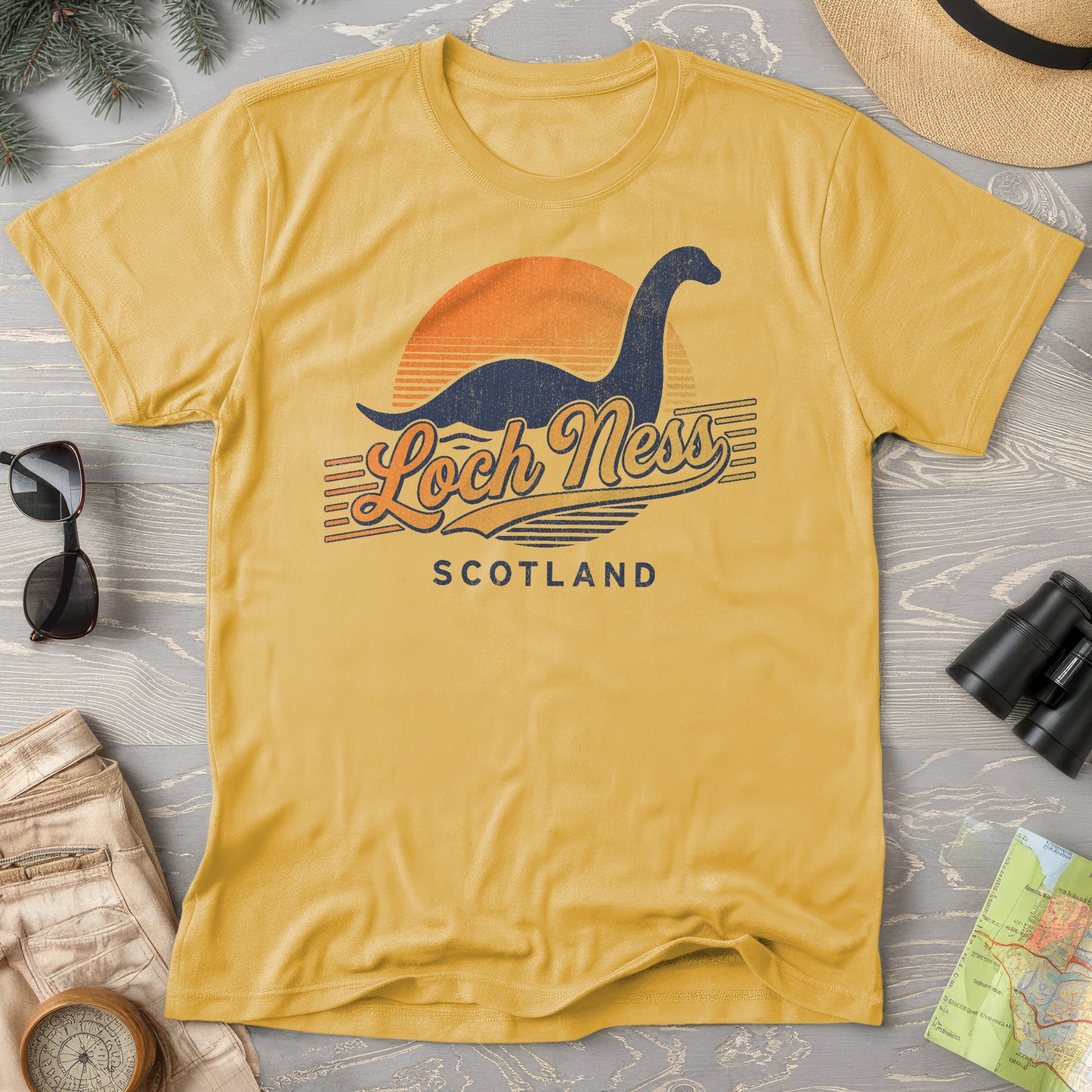 Loch Ness Retro Slant T-Shirt