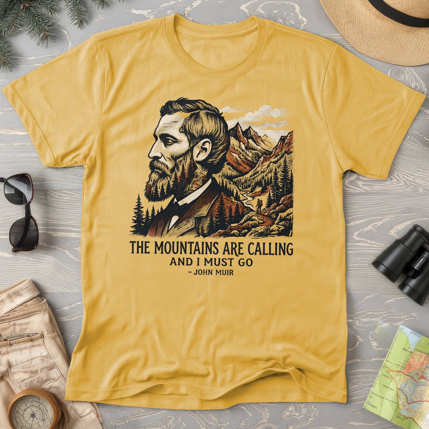 Mountains Calling John Muir T-Shirt