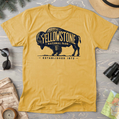 Yellowstone National Park "Vintage Buffalo" Comfort Colors T-Shirt