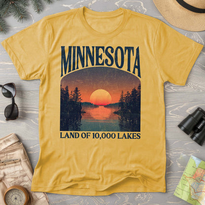 Minnesota 10000 Lakes "Big and Bold" Comfort Colors State T-Shirt