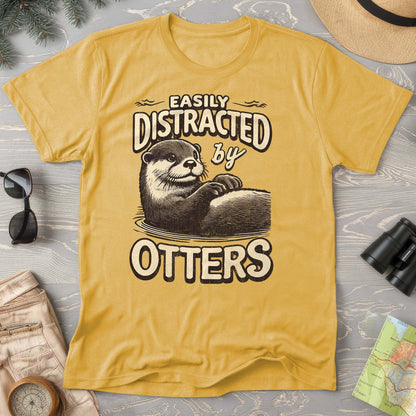 "Easily Distracted by Otters" Comfort Colors T-Shirt