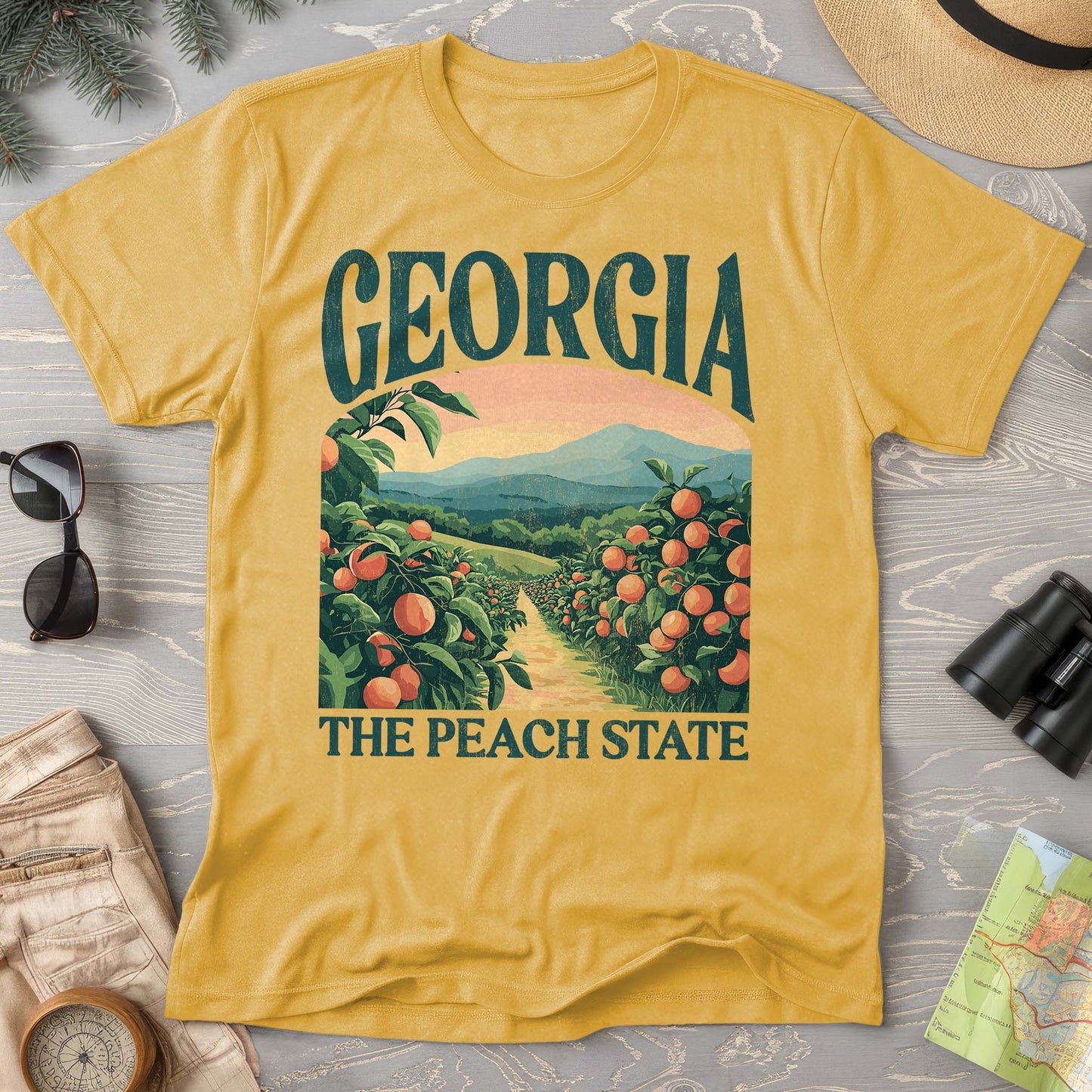 Georgia The Peach State "Big and Bold" Comfort Colors T-Shirt