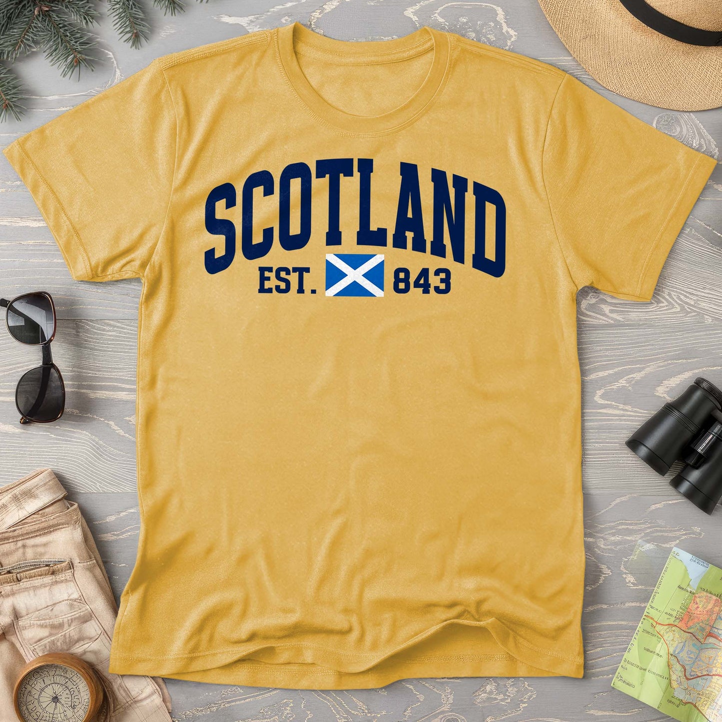 Scotland Varsity Flag Comfort Colors T-Shirt