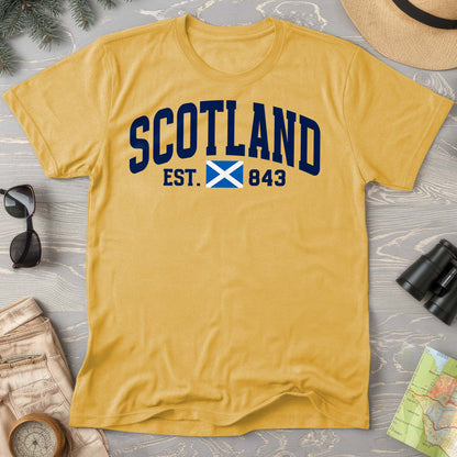 Scotland Varsity Flag Comfort Colors T-Shirt