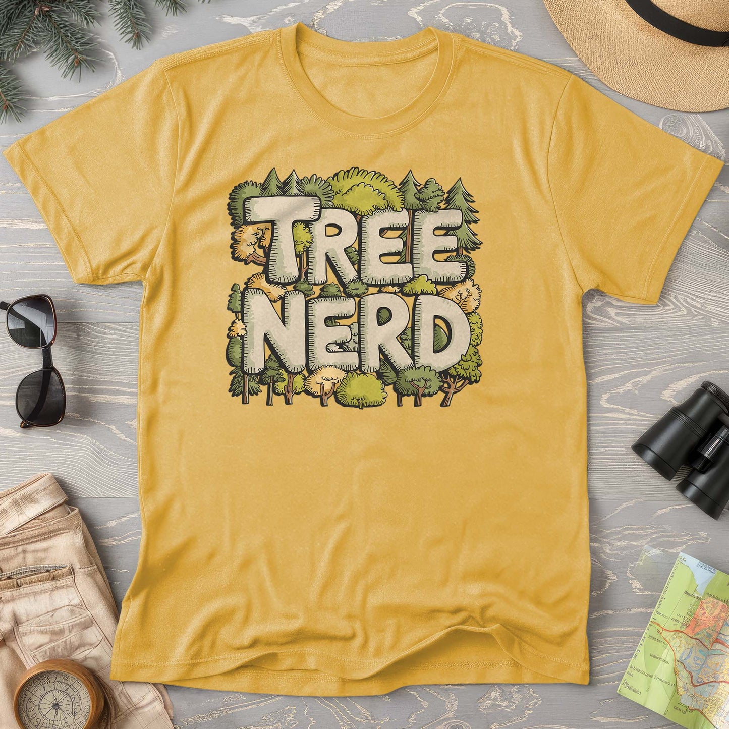 Tree Lover "Tree Nerd" Comfort Colors T-Shirt