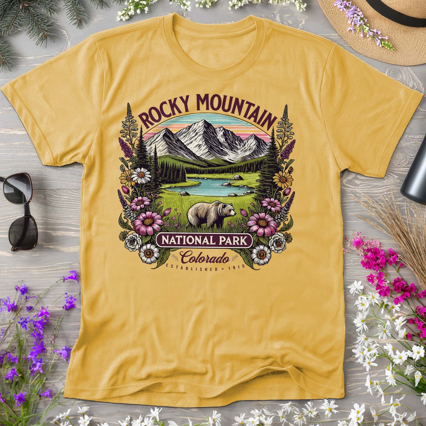 Rocky Mountain National Park "Wildflower" Comfort Colors T-Shirt