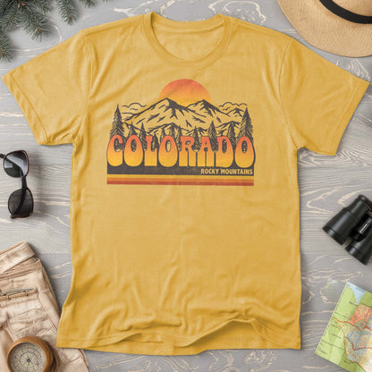 Colorado Rocky Mountains Groovy Vibes Comfort Colors 1717