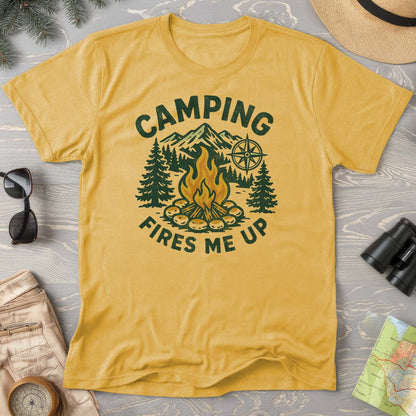 Camping Fires Me Up Comfort Colors T-Shirt