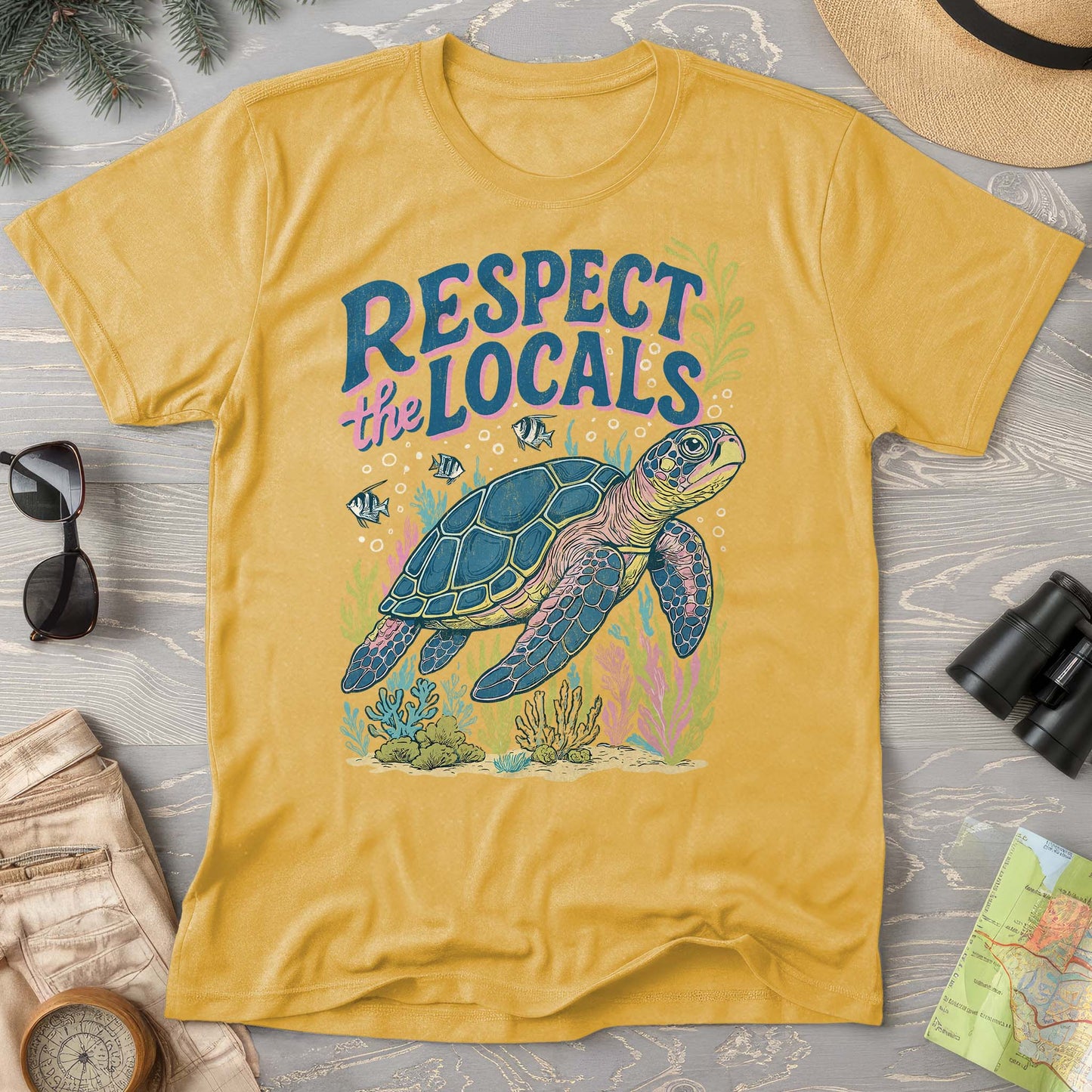 Respect the Locals "Sea Turtle" Comfort Colors T-Shirt