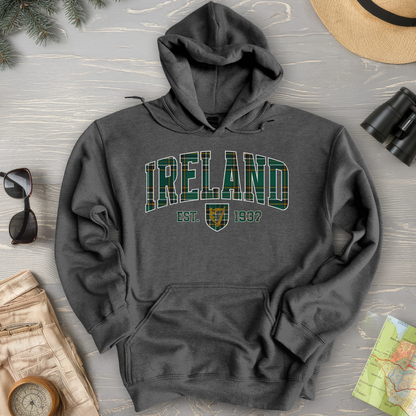 Ireland Tartan Varsity Hoodie